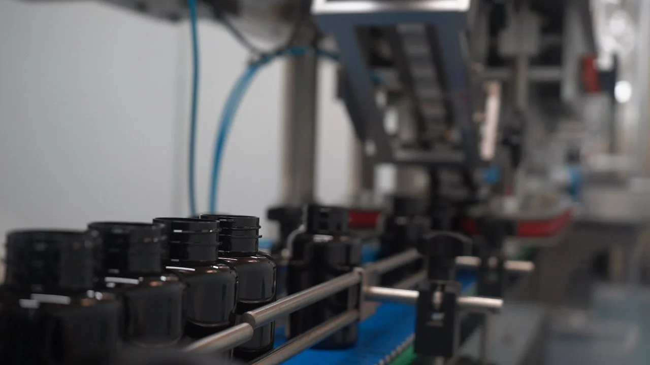 Supplement bottle packaging line