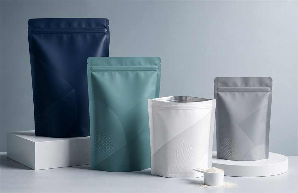 Supplement pouch packaging